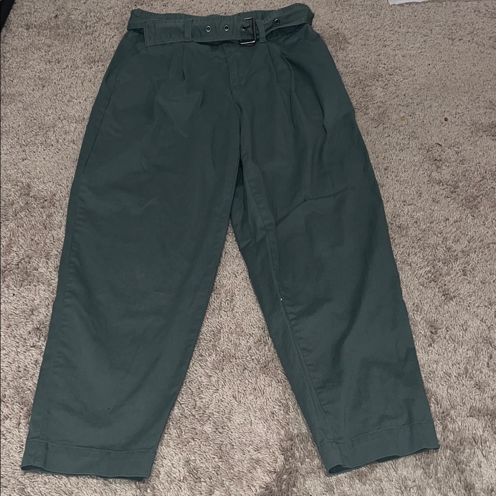 a new day Women's Forest Green Chinos with Belt